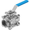 Ball valve Series: VZBE Stainless steel/PTFE Handle PN63 Internal thread (NPT) 1.1/4" (32)
